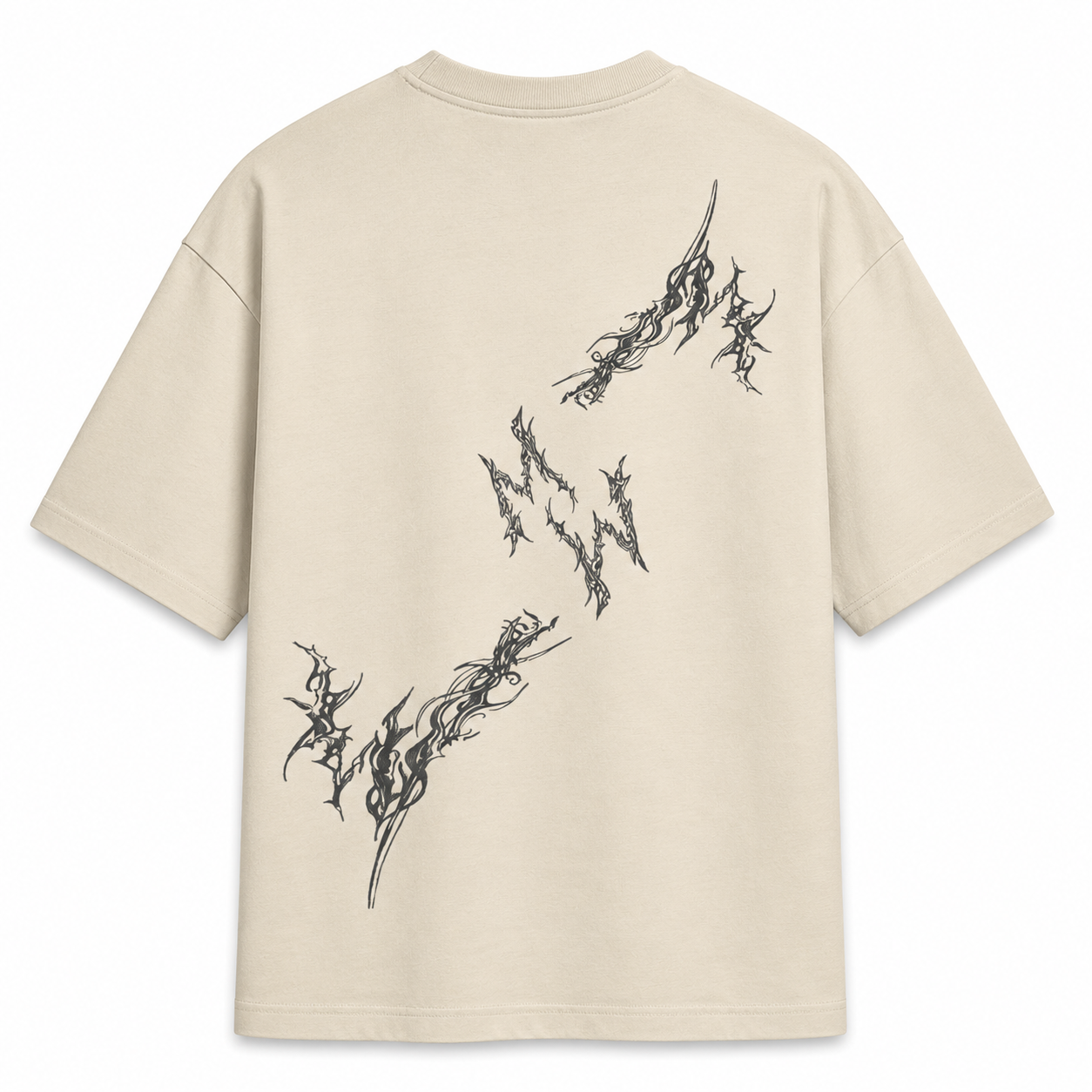 Black & White Shadow Trace Boxy T-shirt