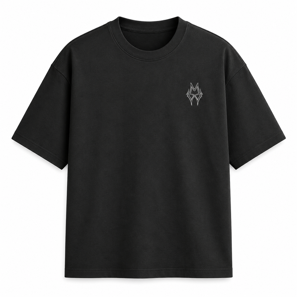Black & White Shadow Trace Boxy T-shirt