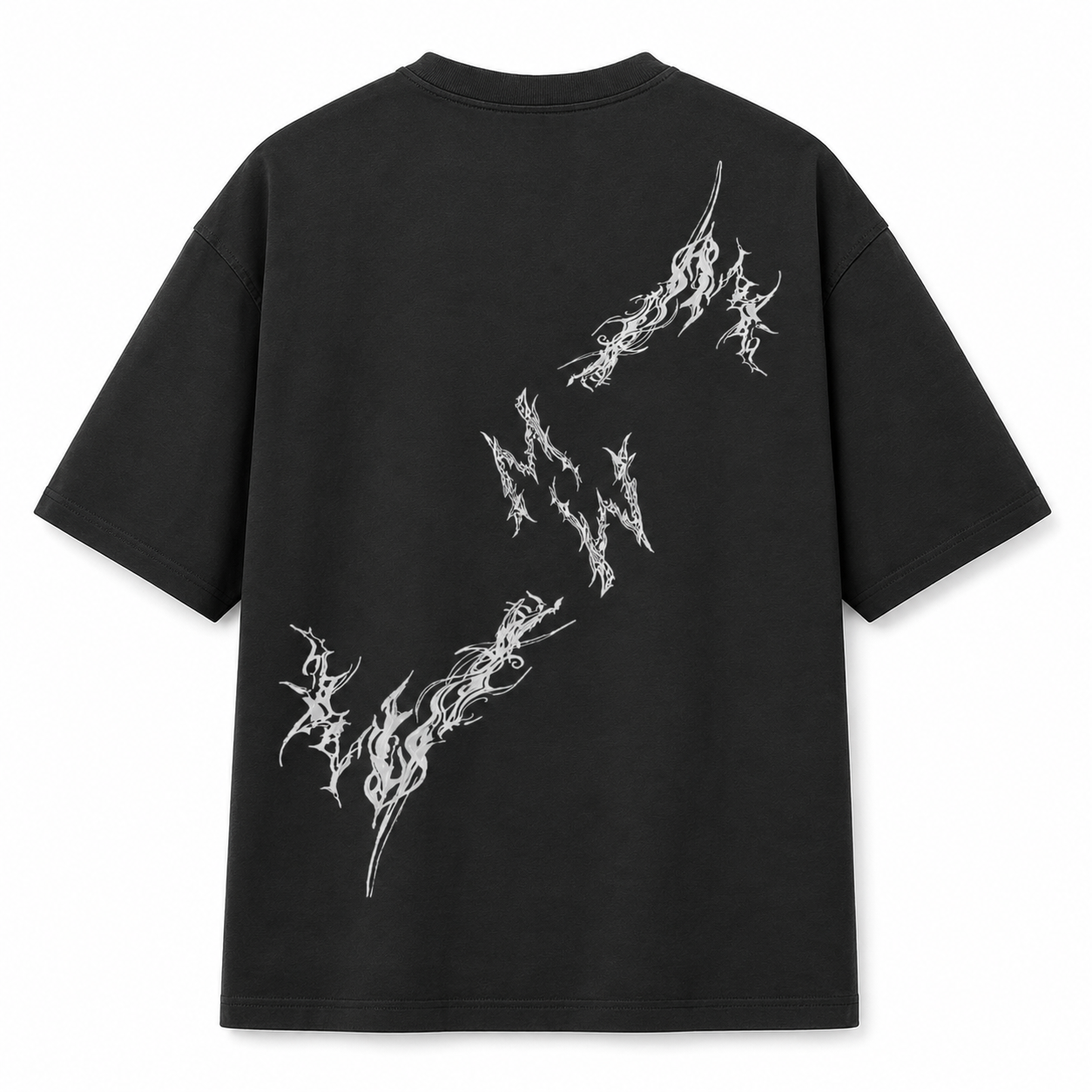 Black & White Shadow Trace Boxy T-shirt