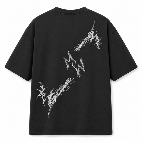 Black & White Shadow Trace Boxy T-shirt