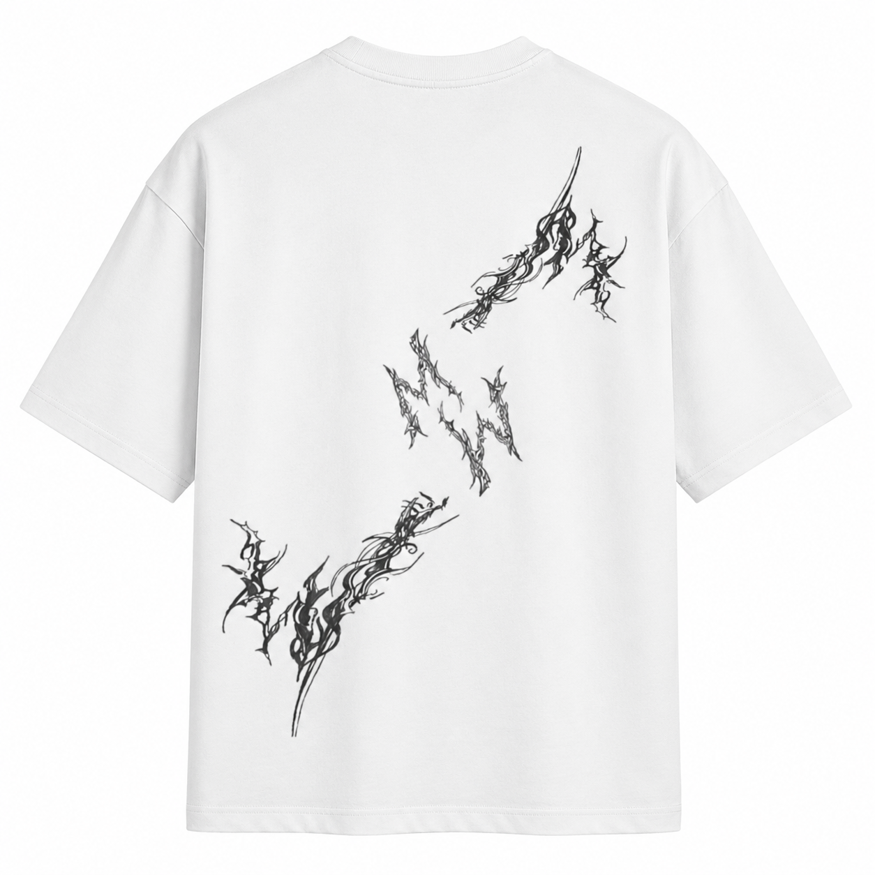 Black & White Shadow Trace Boxy T-shirt